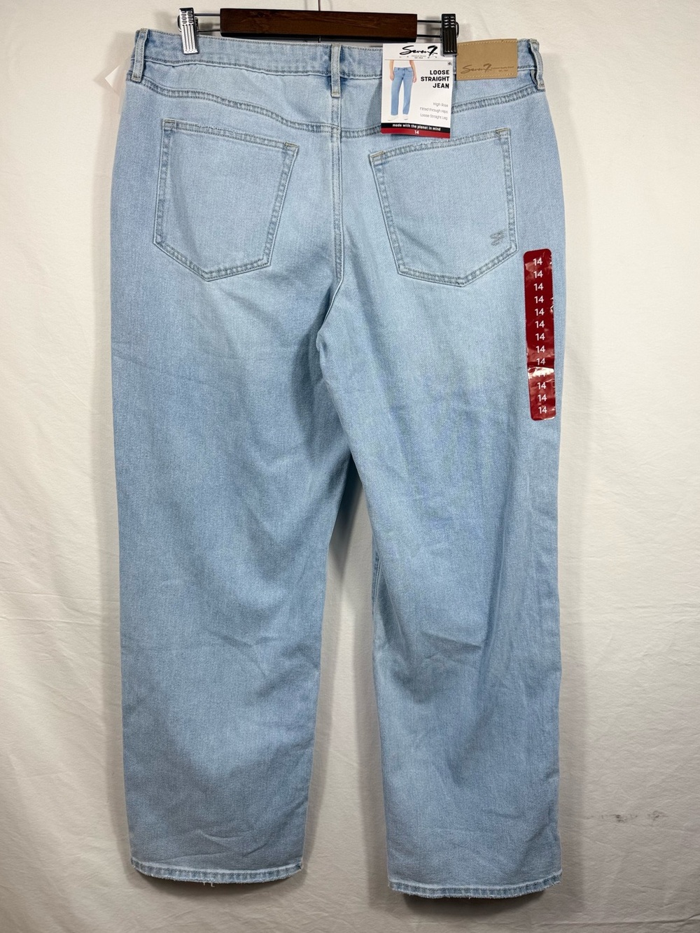 Seven7 Light-wash High-rise straight-leg Jeans - Picture 4 of 5